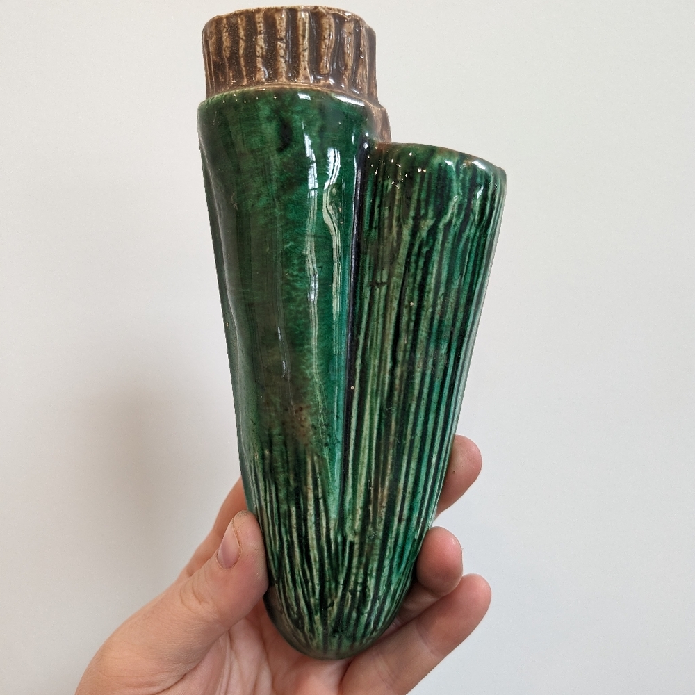 Vintage ceramic wall pocket
